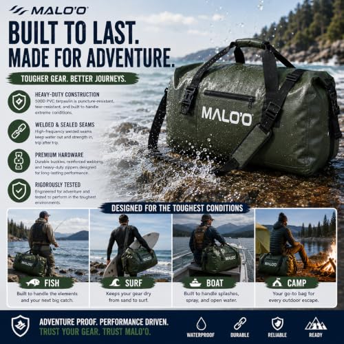 Malo’o Waterproof Dry Duffel (Blue / 60L)