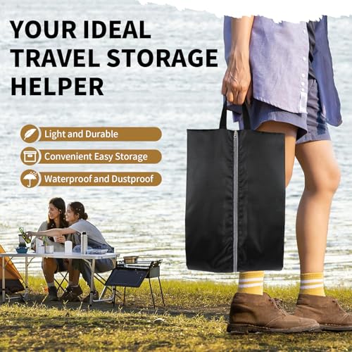Shoe Bags for Travel (Black)