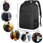 18 Inch Laptop Backpack (18 Inch / Deep Black)