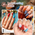 Beetles Fall Gel Nail Polish Set (A - Brown Red Orange | Vintage Riviera)