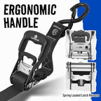 Ratchet Straps 1.5" x 15ft (Black / 15 ft)