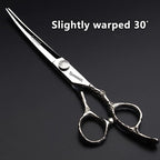 6/7/8 inch Personalized Rose Print Hair Clipper Set (Scissors Set) (7 inch-3pc-A) (7 Inch-3pc-a)