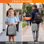 Insulated Lunch Box for Kids and Adults (Heather Gray)