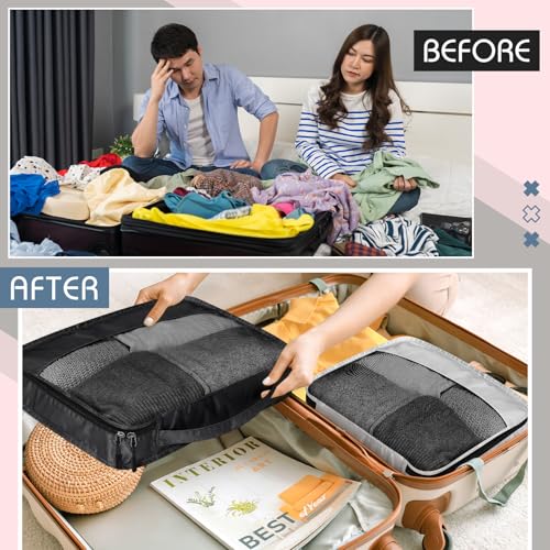Packing Cubes for Suitcase Large Organizer Bags (Morandi / Mixed)