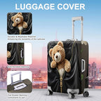 Teddy Bear Luggage Cover (#140 / XL(fits 32-34Inch suitcase))