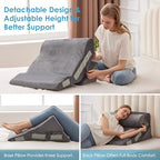 Wedge Pillow Set for After Surgery (4pcs / Grey)