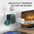 Universal International Power Travel Plug Adapter (Black and Blue)