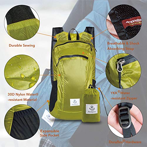 Hiking Daypack (Yellow Green / 24L)