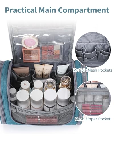 Large Hanging Travel Toiletry Bag for Women (AG-Teal / Large)
