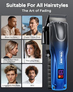 Cordless Hair Clippers and Trimmer Set for Men (Multicolor)