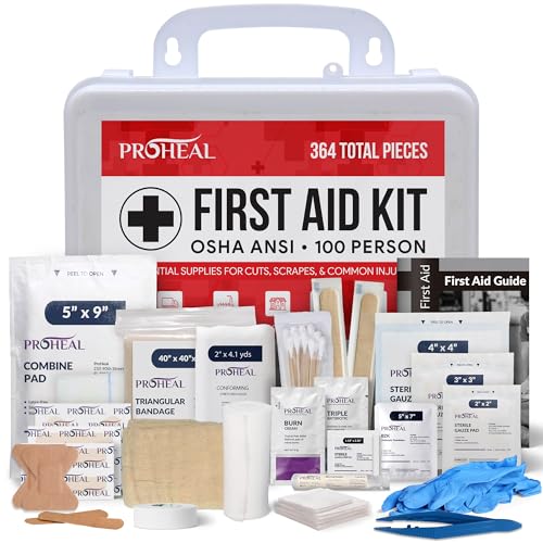100 Person OSHA Compliant First Aid Kit for Businesses (100 Person Kit)