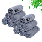 Face Wash Cloths 12 Pack (Slate Blue / 10x10 inch-12 Pack)