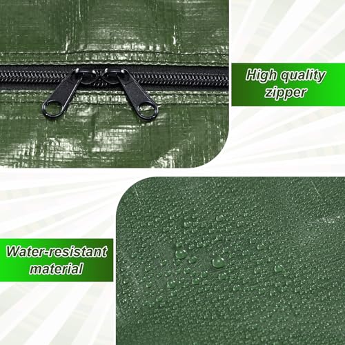 4 Pcs 66 Gallon Extra Large Moving Bags Heavy Duty Storage Bag (66 Gallon / Green)