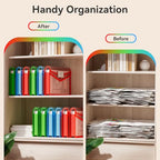 6 Pack Plastic Expanding File Folder (6 Pack Rgb Color)
