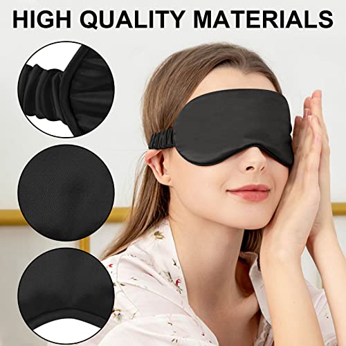 2Pack Silk Sleep Mask (Black)