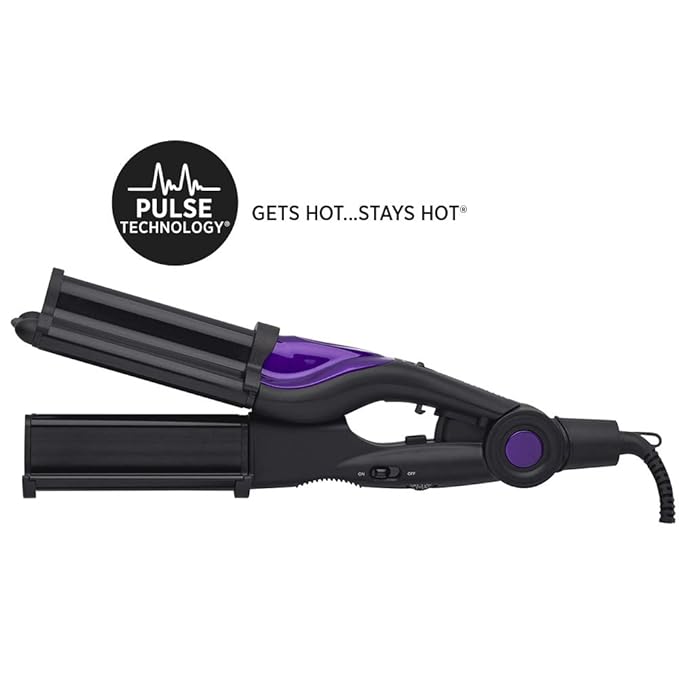 Hot Tools U-HC-8103 Ceramic Tourmaline Deep Waver, Black