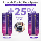 Luggage Sets 4 Piece (Midnight Berry 20-28-Inch / 4 Piece Set (20/28/DB/TB))