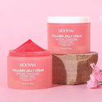 Collagen Jelly Cream - Korean Anti-Aging Face Moisturizer with Niacinamide & Hyaluronic Acid, Hydrolyzed Collagen for Wrinkles & Hydration, 3.71 fl.oz
