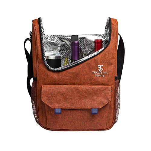 Insulated Wine Carrier (Brown)