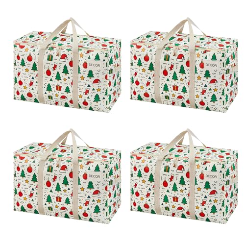 4 Pack Heavy Duty Moving Bags (4 Pack / Jingle Mix)