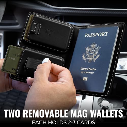 Passport Wallet with Holder for AirTag (Onyx)