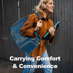 40L Foldable Duffle Bag for Travel Men & Women Carry On 22"x14"x9" Airline Approved (Aegean Blue / 40L)