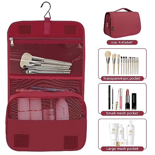 10 Set Packing Cubes Various Sizes Packing Organizer for Travel Accessories Luggage Carry On Suitcase (10-Burgundy / 10 Set-full Mesh)
