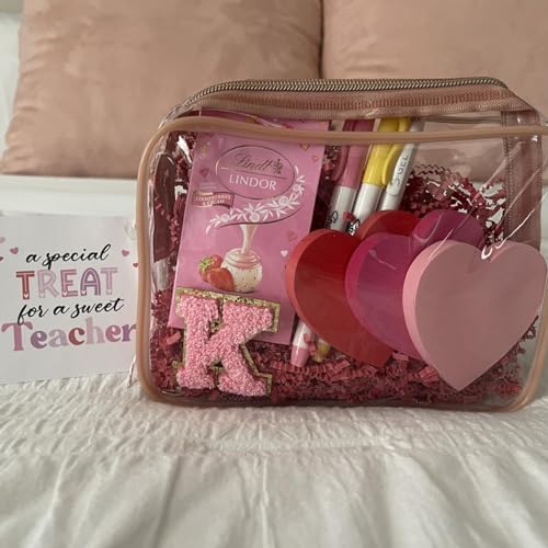 Clear Makeup Bag for Travel (2 Matte Rose Red / Mixed Size Series (1 Medium + 1 Large))
