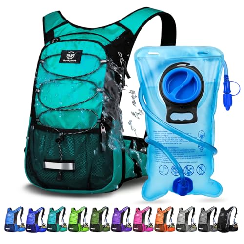 Insulated Hydration Backpack Pack with 3L BPA Free Bladder (Emerald)
