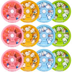 12PCS INVODA Weekly Pill Organizer 7 Compartment Rotating Daily Pill Box (12pcs)