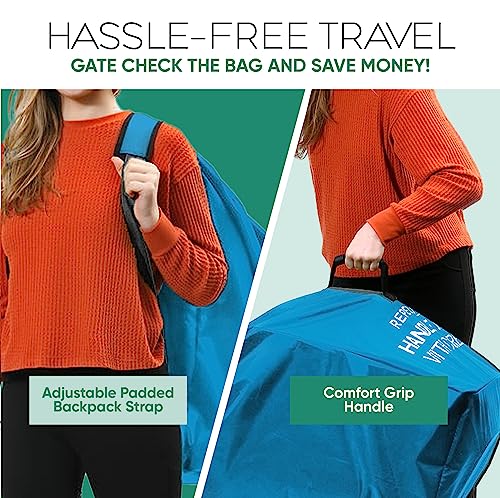 Car Seat Travel Bag for Airplane (Blue)