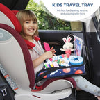 Kids Travel Tray for Toddler Car Seat (Blue Space)
