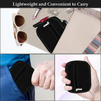 Weekly Travel Pill Organizer Cute Pill Case with 7 Day Pill Box (1 Case + 1 Box / A. Black 01)