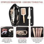 Hair Tools Travel Bag and Heat Resistant Mat 17" (Black)