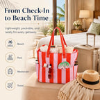 Large Beach Bag for Women (Coral)