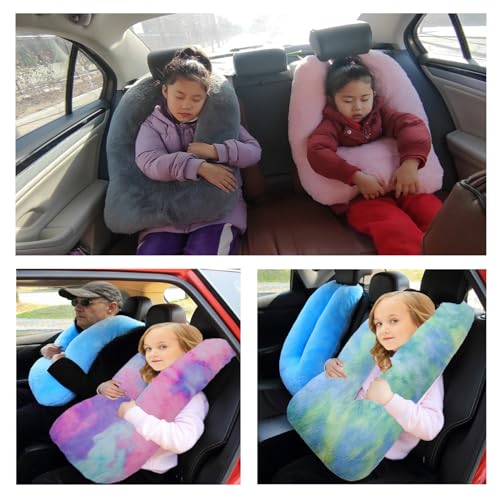 Travel Pillow Car Pillow Kid Car Sleeping Colorful Purple (B-colorful Purple)
