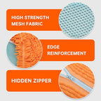 2PCS Orange Shoe Washing Machine Bags for All Shoe Types (Orange / 2PCS)