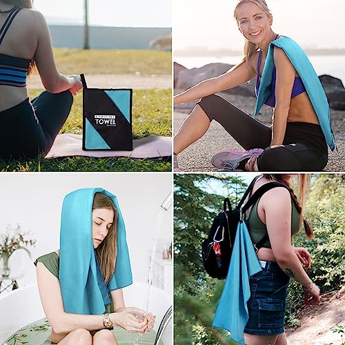 Microfiber Travel Towel (Marineblue / S:16"×32")