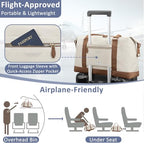 Women Travel Duffle Bags (Beige / X-Large)