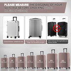 Travel Luggage Cover Suitcase Protector Scratch (Khaki / 22-23inch)