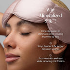 Mineralized Silk Gentle Pressure Sleep Mask (Petal Silk / 1 Count (Pack of 1))