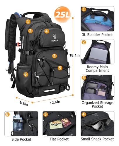 Hydration Backpack (Black / 25 Liters)