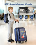 Kids Luggage Set (18 Inches 2-Piece Set / Dinosaur)