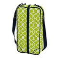 Deluxe Insulated Wine Tote with 2 Wine Glasses (Trellis Green)