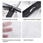 Hanging Garment Bag Dress Bags for Closet Storage (24'' x 54''/12 Pack+Gifts / Black-Translucent)