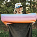 Athletic Running Towel (Golden Glow W/ Snaps)