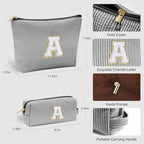 Initial Makeup Bag (Black / A)