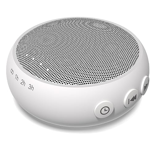 Small Sound Machine Mini White Noise Machine for Baby Kids Adult with 32 Soothing Sounds 32 Volume Levels Sleep Brown Noise Machine for Travel Office Privacy with 4 Timer & Memory (U-White)
