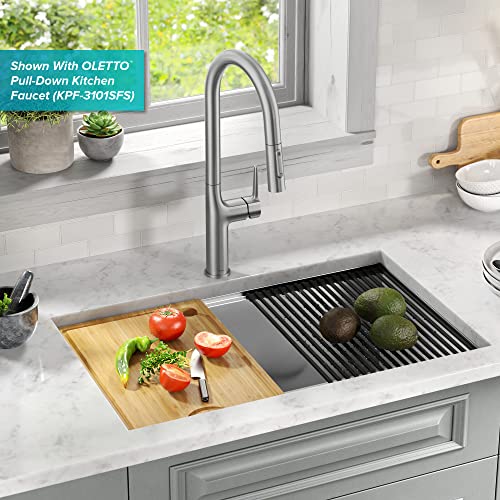 Stainless Steel 30 in Double Bowl Undermount Kitchen Sink KWU112 (Stainless Steel / 30 Inch / Double Bowl Sink)