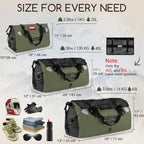 Waterproof Duffel Bag (Olive / 25L)
